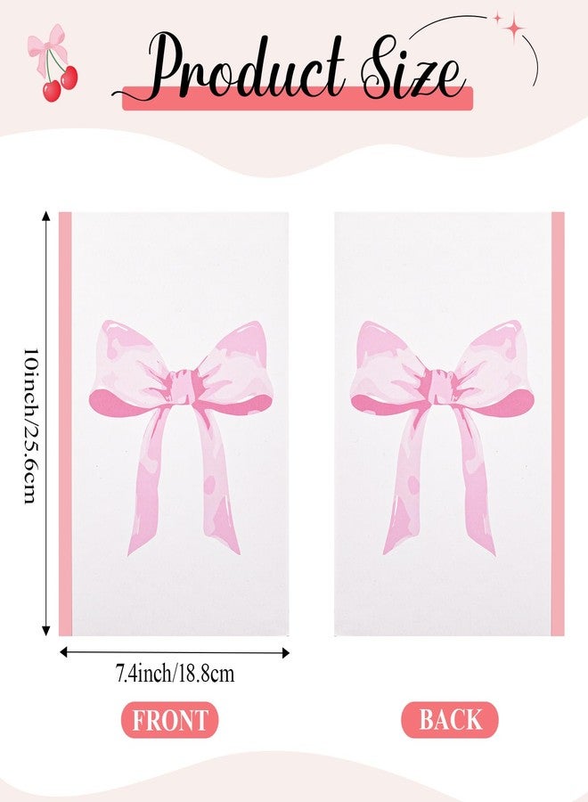 Resurhang 6 Pcs Bow Composition Notebooks, Cute Pink Girly Aesthetic College Ruled Journal, 7-1/2" x 10" Journals, 110 Pages Per Comp Book, Pretty Pastel Bow Design, Gifts for Notes for Women - Image 2