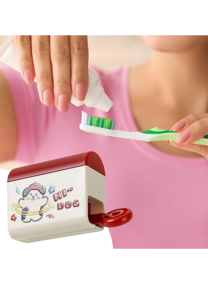 CMGTYYD. 2Pcs توزيع معجون الأسنان ، مضغط معجون الأسنان المتداول - جدار معلقة اليدوية المضغوطة ، لحمام المنزل حمام الاستحمام غرفة الاستحمام في الهواء الطلق لاستخدام الفندق - Image 3