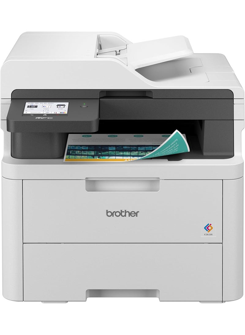 brother Wireless All in One Printer, MFC-L3720CDW, with Advanced LED Color Laser Print, ADF, Duplex & Mobile Printing, High Yield Ink Toner White - Image 1