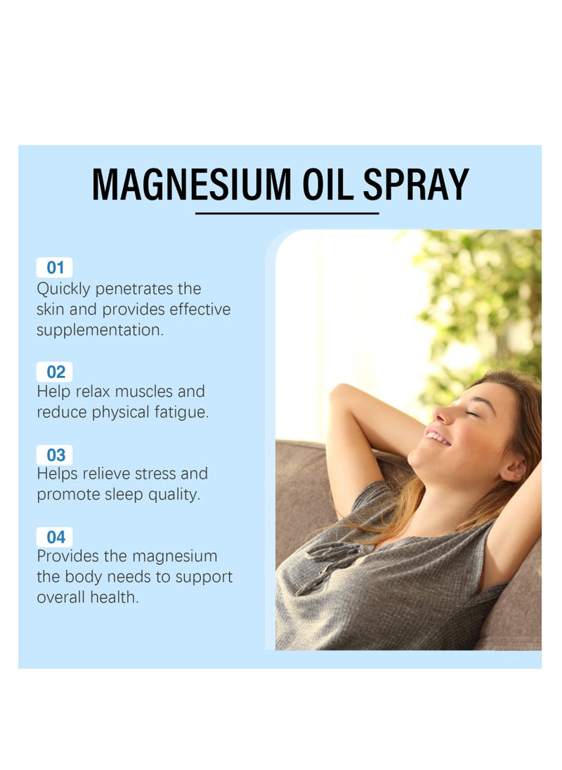 SOUTH MOON Pure Magnesium Oil Spray, Natural Topical Magnesium Spray for Feet, Magnesium Spray for Sleep, Non GMO Body Spray Easy to Absorb,60ml  - Image 4