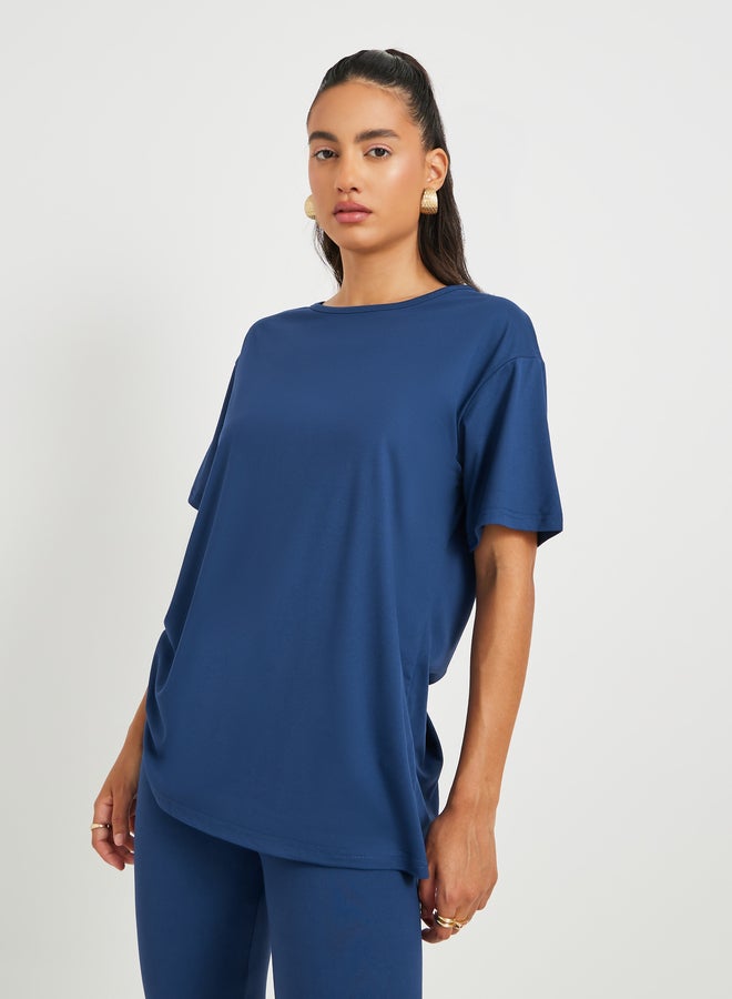 تايك تو طقم تي شيرت قصير الأكمام وسروال ضيق - Image 3