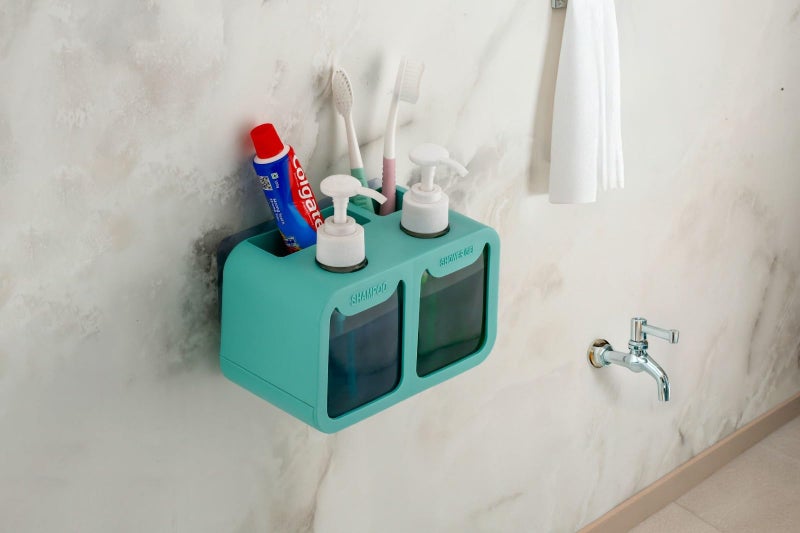 BENAVJI Outdoor Living Twin Designe Liquid Soap Dispenser, 300ml, Multipurpose Refillable Plastic Pump for Hand Wash, Dish Wash, Shampoo, Kitchen, Bathroom, and Household Use - Image 5