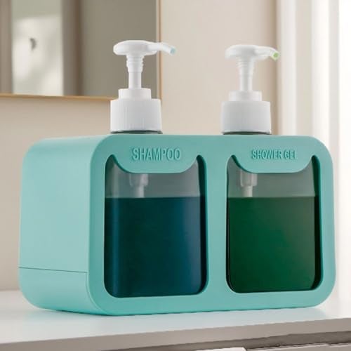 BENAVJI Outdoor Living Twin Designe Liquid Soap Dispenser, 300ml, Multipurpose Refillable Plastic Pump for Hand Wash, Dish Wash, Shampoo, Kitchen, Bathroom, and Household Use - Image 1