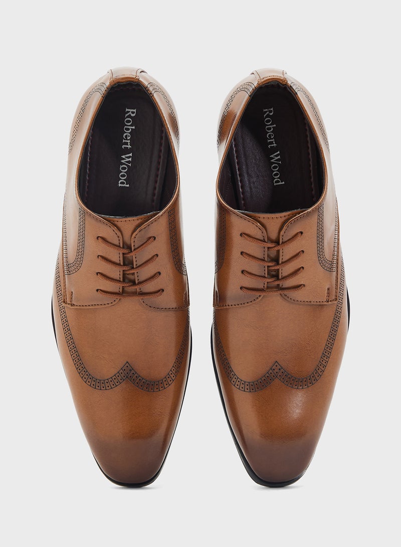 Robert Wood Wing Cap Design Formal Lace Ups  - Image 4