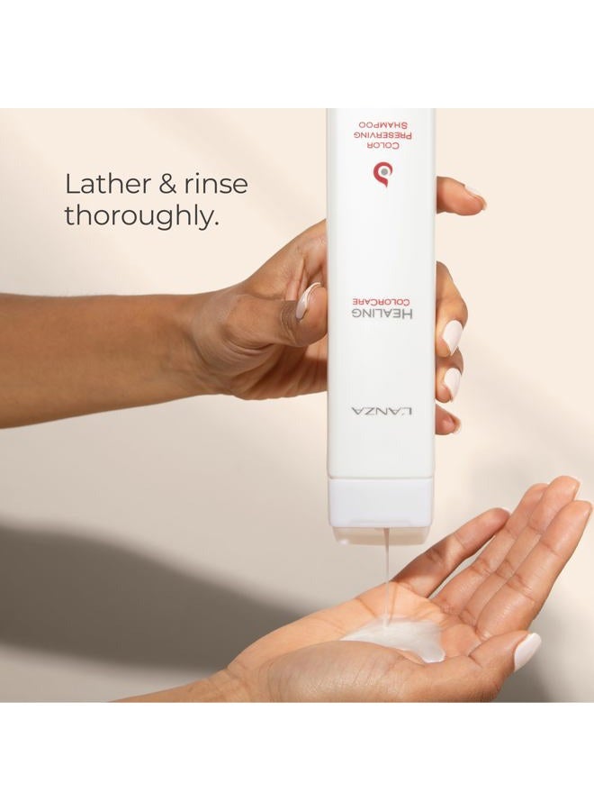 L'anza Healing ColorCare Color Preserving Shampoo, Shampoo for Color Treated Hair to Protect Vibrancy and Restore Dry Damaged Locks, Healthy, Shiny, Protected Bleached & Dyed Colored Hair (10.1 Fl Oz) - Image 4