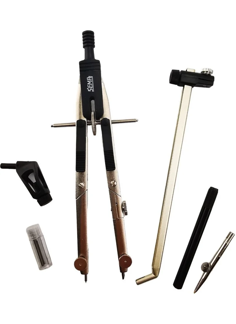 Sema Precision Adjusted Trilin Compass Set 6 Pieces