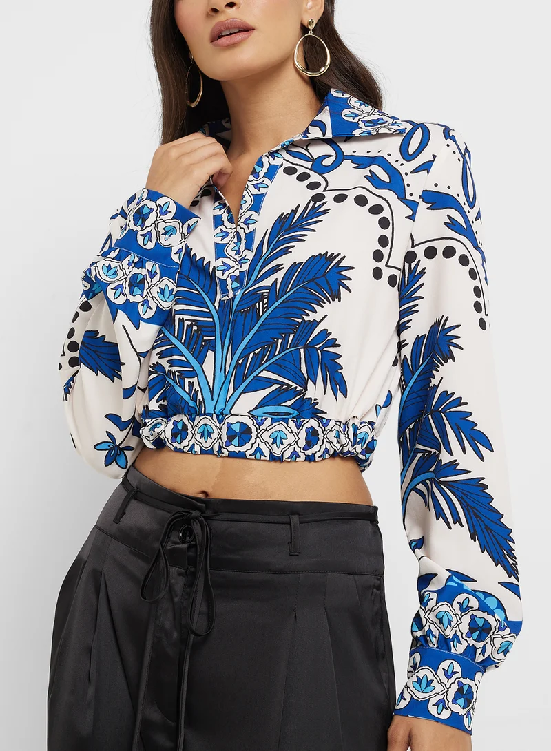 ELLA Printed Crop Top