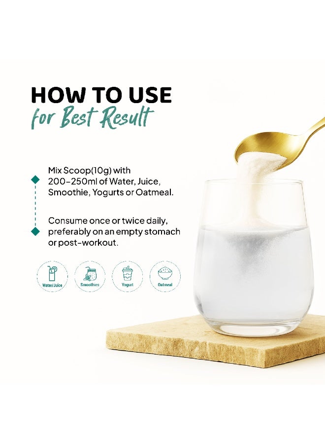 enfe Brazilian Bovine collagen Peptides,300g (Unflavored), 90% Protein & 18 Amino acids For overall health, 100% Grass-Fed & Halal - Image 5