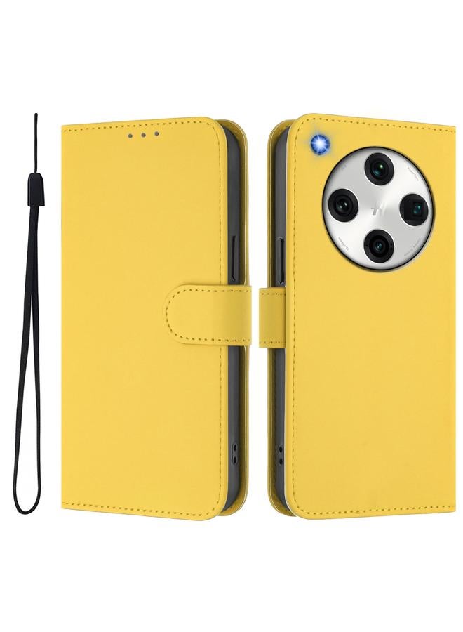 اس-توب جراب لهاتف OPPO Find X8 Pro مصنوع من الجلد بلون سادة مع حبل تعليق - Image 2