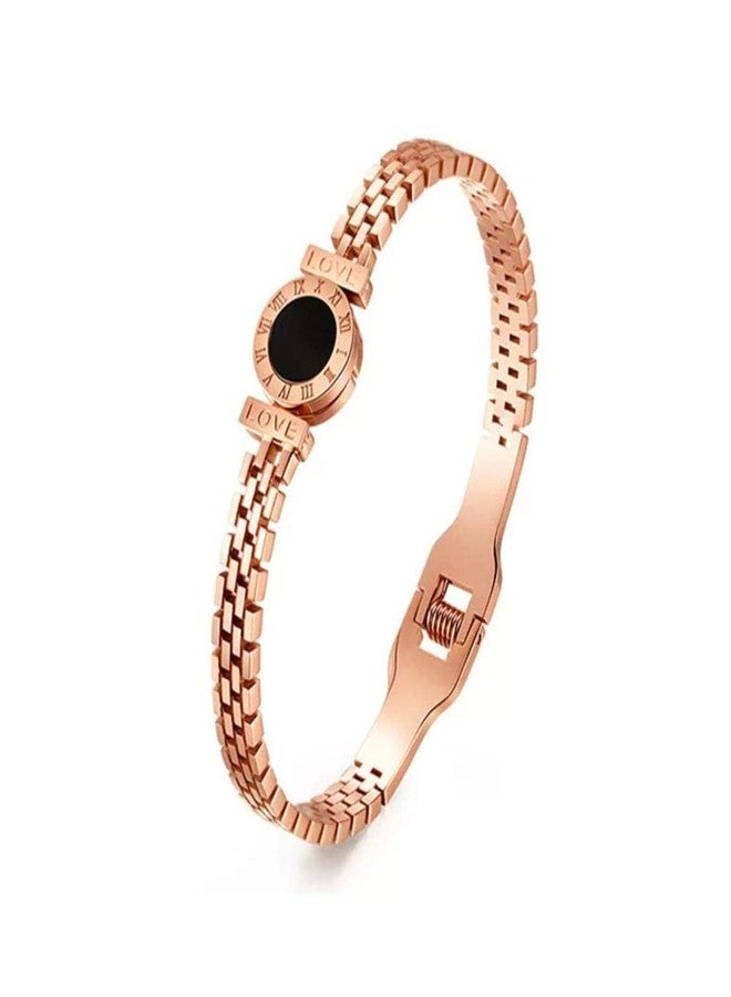 MEENAZ bracelet for woman Evil Eye Bangles for women Anti Tarnish Stylish Adjustable Bracelet for girls Rose gold Kada for Women Accessories Jewellery for Women Girls friendship crystal -562 - Image 1