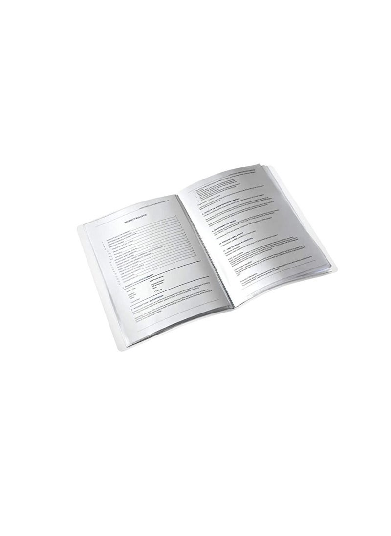 LEITZ Leitz Wow Pp Display Book A4 40 Pockets Pink  - Image 3