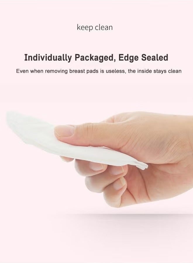 OMEVE 100PCS Chest Pads Disposable Soft Nursing Pads Breast Pads, Individually Wrapped Absorbent Breast Pads for Breastfeeding, Ultra-Absorbent and Portable Breast Pads,Disposable Milk Pad Breast Pads Thin Breathable,Leak-Proof Portable Nipple Pads for Postpartum Breastfeeding (White) - Image 4