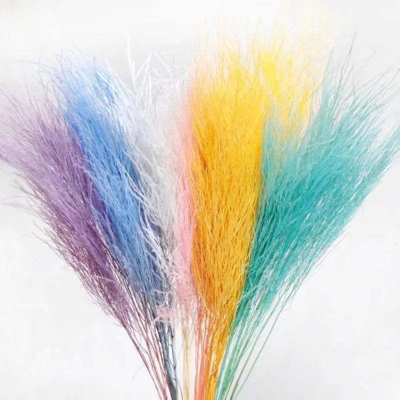 Bluejw Feathery Dried Flowers Bouquet - Natural Preserved Plants for Wedding, Christmas, Valentine's Day, Graduation, Easter & DIY Decor - Image 2