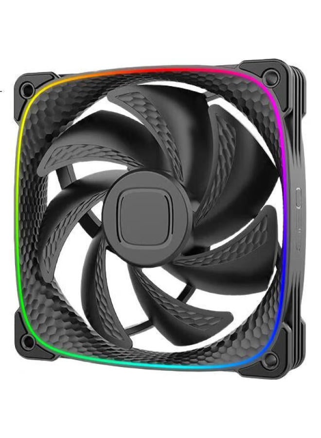 Geometricfuture Case Cooling Fan, Longshen 2503B, 12Cm, Argb Motherboard Sync, Single Fan Per Pack - Image 1