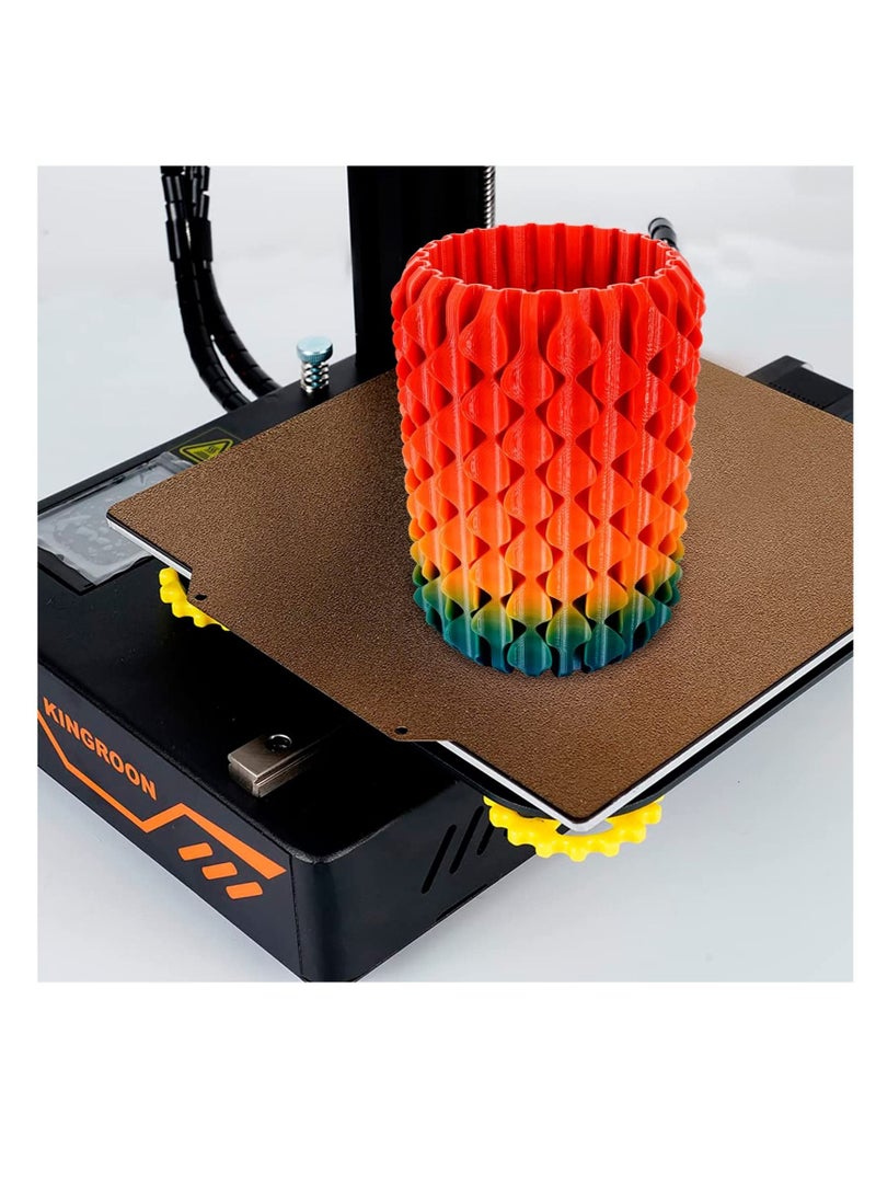 Captaintech 3D Printing Magnetic Build Plate Dual Sided Textured Flex Printing Bed 235x235mm with PEI Surface Printing Hotbed Parts for Aquila Ender 3 for Pro for V2 for S1 for Ender 5 - Image 2