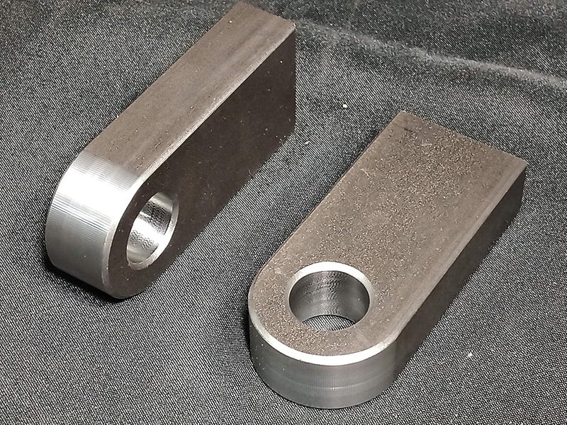 EMS Offroad Clevis Mounts, 1" x 5.5", Silver, Cold Rolled Steel 1018, Fits 3/4" Clevis or Shackle, Sold as a Pair - Image 1