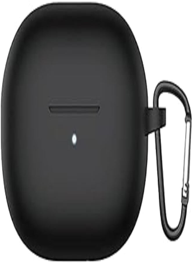 USTIYA USTIYA Case for Redmi Buds 3 Lite Protective Silicone Case with Keychain Cover (Black) 