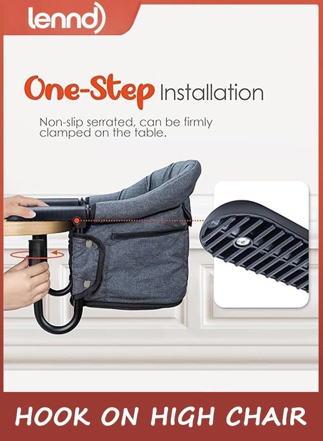 LENND Chair Baby - Portable & Foldable for Babies 6-36 Months, Family & Travel Use with Carry Bag (Grey) - Image 3