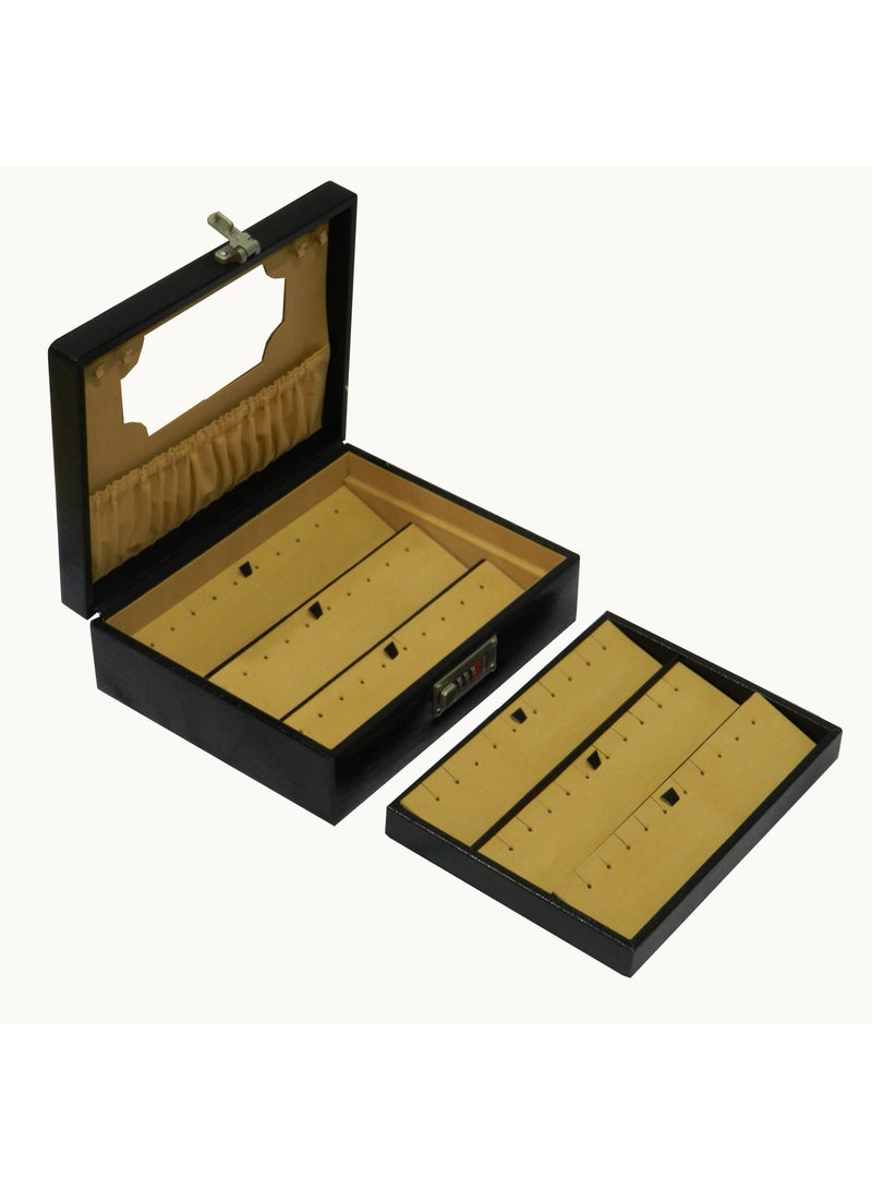 LAVERI LEATHER Laveri Genuine Leather Earring Box Organizer Storage Earrings Stud Tray Showcase Storage Case  - Image 5
