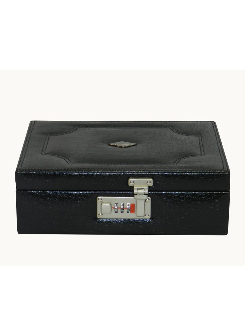 LAVERI LEATHER Laveri Genuine Leather Earring Box Organizer Storage Earrings Stud Tray Showcase Storage Case  - Image 4