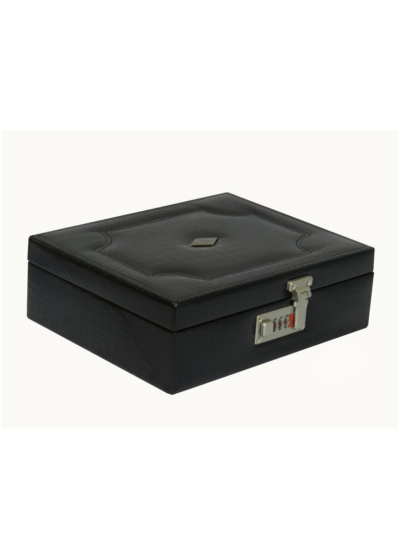 LAVERI LEATHER Laveri Genuine Leather Earring Box Organizer Storage Earrings Stud Tray Showcase Storage Case  - Image 2