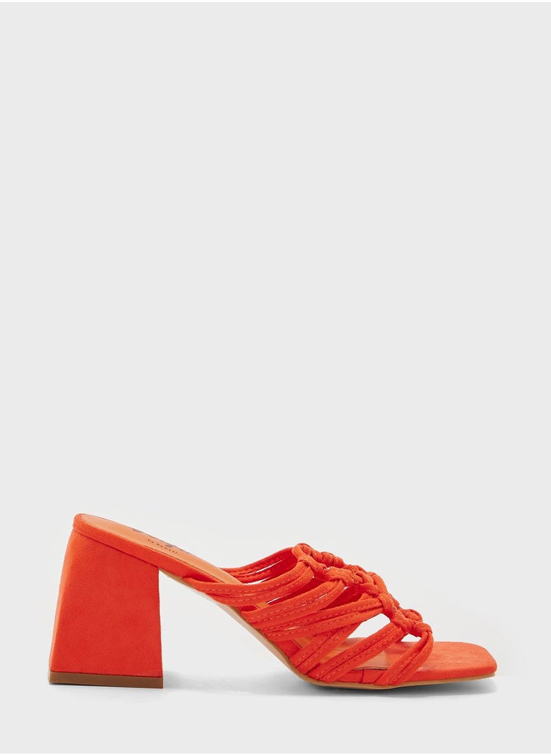 Ginger - Multiple Strap Block Heel Sandals - Image 1