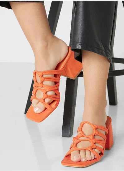 Ginger Multiple Strap Block Heel Sandals