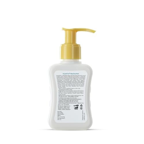 EQUALSTWO by Zydus Baby Body Wash 200ml, Tear-free & Soap-free, Head to Toe Baby Wash for Bath, Hypoallergenic & Dermatologically Tested, pH 5.5, Gentle Hydration for All Skin Types, (Pack 1) - Image 2