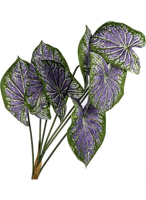 Mikasa Moor Purple Green Leaf Artificial Flower 80CM