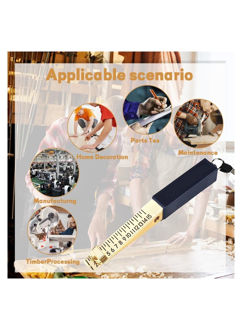 Door Gap Measuring Tool 1-15mm Fire Door Gap Gauge Accurate Metal Ruler for House Engineering Inspection - Image 5
