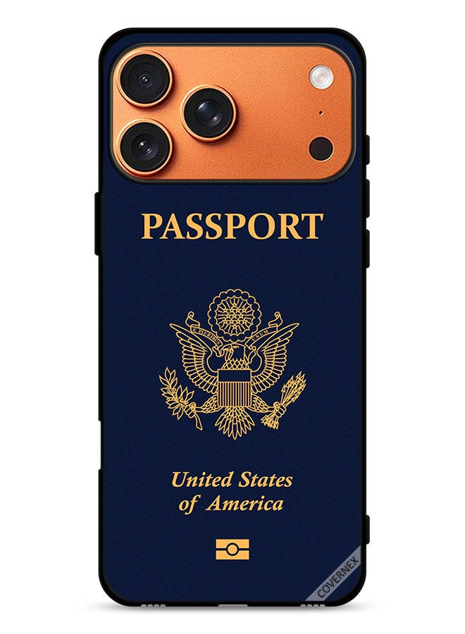 Covernex Apple iPhone 17 Pro Max Protective Case Cover Usa Passport Pattern - Image 1