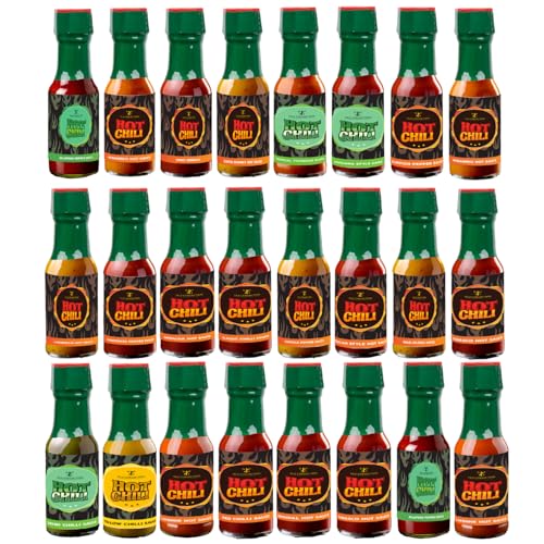 TILZ COLLECTION Hot Sauce Advent Calendar 2025-24 Days Chilli Sauce Advent Calendar 2025 Men, Non-chocolate Women Chilli Challenge Hot Sauce (Red) - Image 3