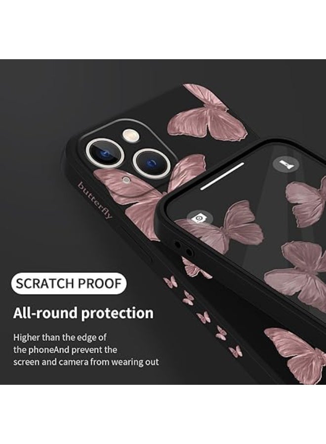 فكرة حافظة TPU ناعمة من e Red Butterfly لهاتف iPhone 13-14  غطاء سيليكون مقاوم للصدمات - Image 2