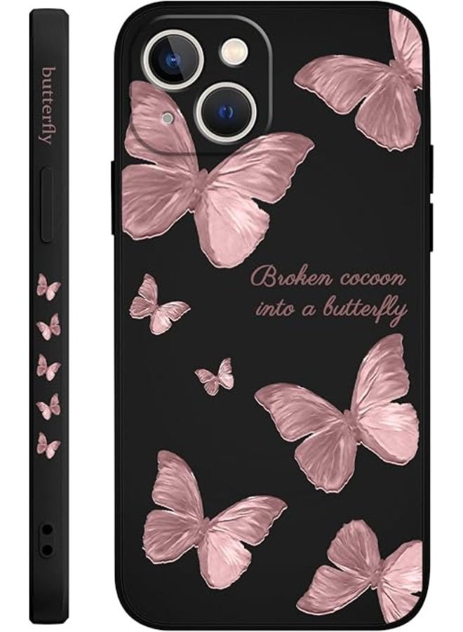 فكرة حافظة TPU ناعمة من e Red Butterfly لهاتف iPhone 13-14  غطاء سيليكون مقاوم للصدمات - Image 1