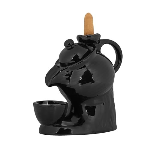 PROSPERRO LUMO Tea Kettle & Cup Backflow Smoke Fountain Incense Holder Ceramic Burner Showpiece with 10 Smoke Backflow Scented Incenses|| Home Decor - Image 2