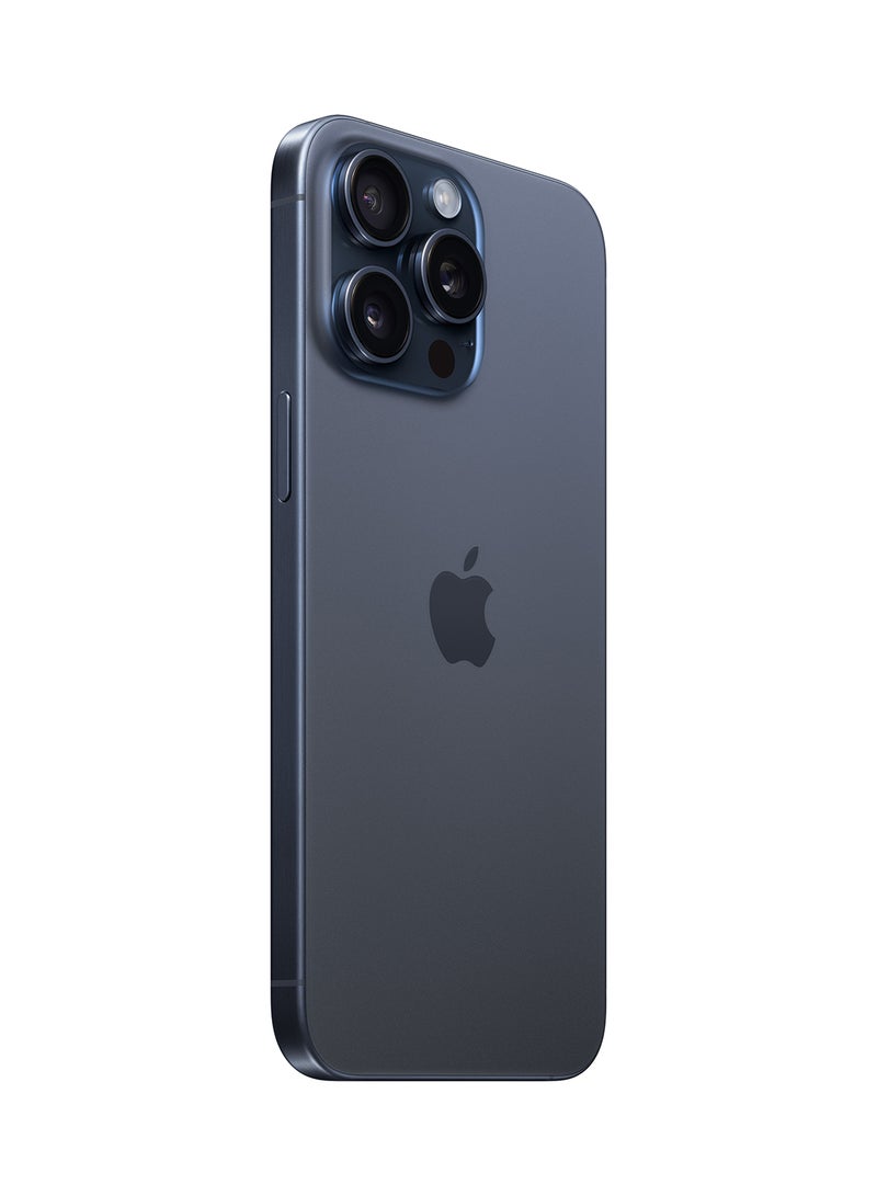 ابل  آيفون 15 برو ماكس، سعة 1 تيرابايت، أزرق تيتانيوم، الجيل الخامس 5G مع تطبيق FaceTime - إصدار الشرق الأوسط - Image 3