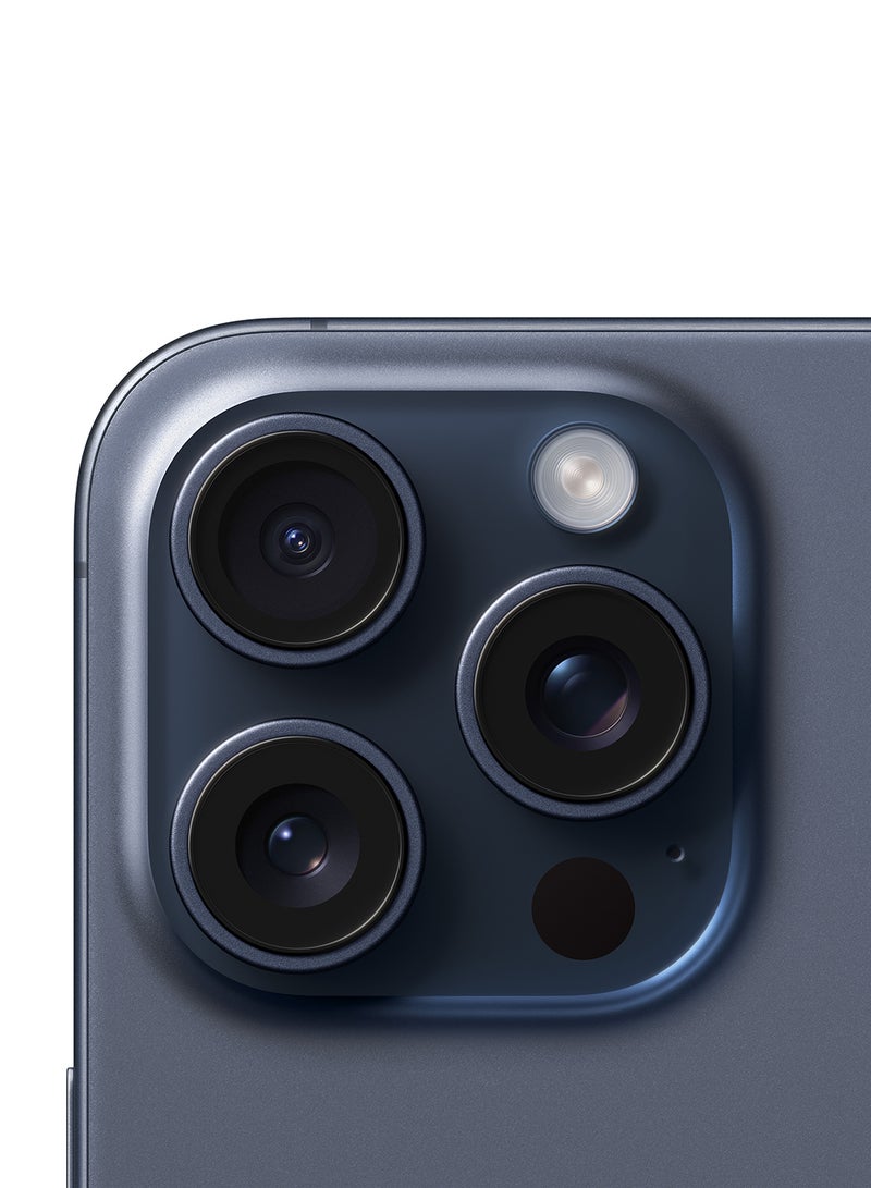 ابل  آيفون 15 برو ماكس، سعة 1 تيرابايت، أزرق تيتانيوم، الجيل الخامس 5G مع تطبيق FaceTime - إصدار الشرق الأوسط - Image 5