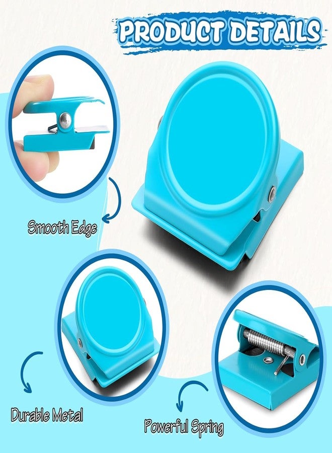 Grtard Magnetic Clips 12 Pack Refrigerator Magnets Whiteboard Magnets Clips, Magnetic Metal Clips, Fridge Magnets Scratch Free Perfect for Note List Photo Displays Home School Office Uses(Colorful) - Image 3