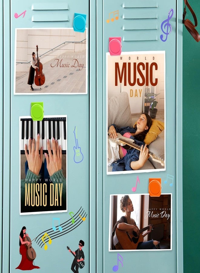 Grtard Magnetic Clips 12 Pack Refrigerator Magnets Whiteboard Magnets Clips, Magnetic Metal Clips, Fridge Magnets Scratch Free Perfect for Note List Photo Displays Home School Office Uses(Colorful) - Image 5