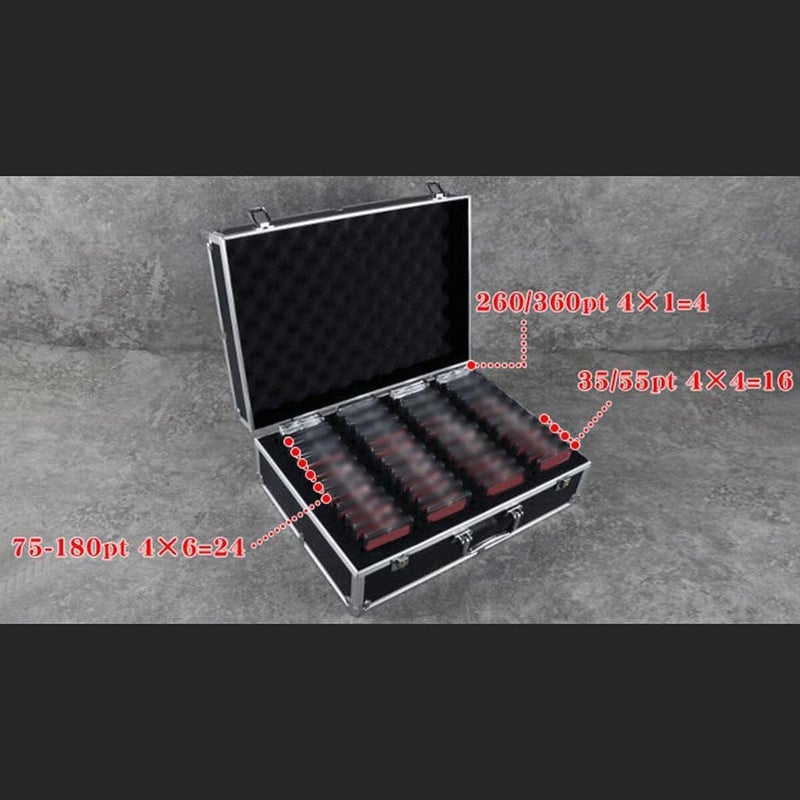 كلاراكو علبة بطاقات BGS PSA متينة ومصنفة لبطاقات التداول الرياضية، مزودة بقفل، مصنوعة من مواد عالية الجودة، تتسع لـ 35 بطاقة ألعاب (360PT)، مثالية لتخزين بطاقات الألعاب الرياضية. - Image 4