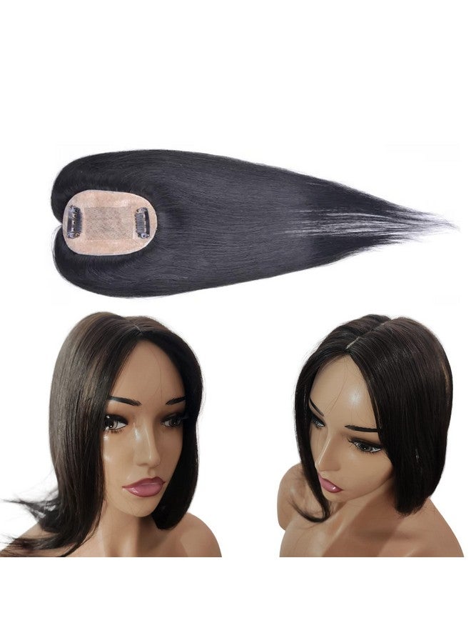 برافراجيا أغطية شعر نسائية غير مرئية بدون خياطة صغيرة الحجم بمشبك في وصلات الشعر مع قطع شعر طبيعية رقيقة لإضافة حجم الشعر للاستخدام اليومي - Image 1