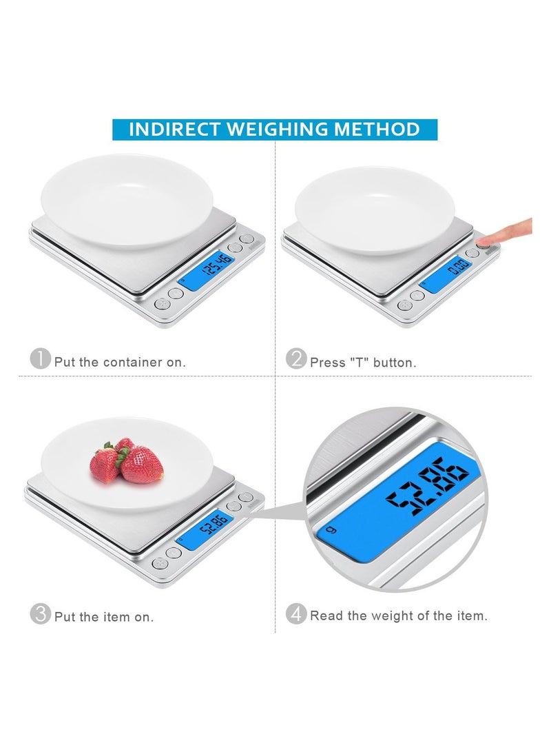 bunca Digital Kitchen Scale, bunca Mini Pocket Jewelry Scale - Image 3