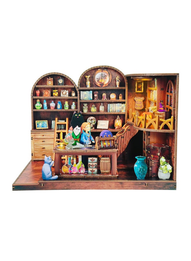 Magic Potion Laboratory 3D Wooden Puzzle DIY Miniature Scene Creative Craft Kit Educational Brain Teaser Toy - Image 3