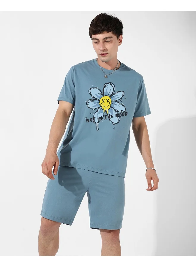 كامبوس سوترا طقم رجالي بطبعة كيوبيد خوخي للارتداء الكاجوال