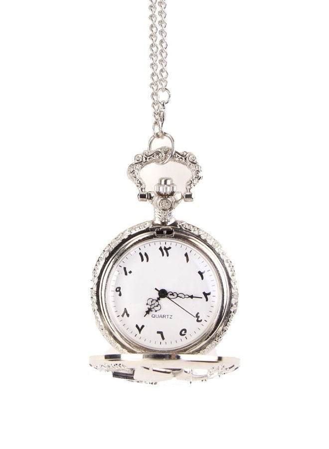 Vintage pocket watch with elegant silver engravings for men and women – classic luxury design - Image 4
