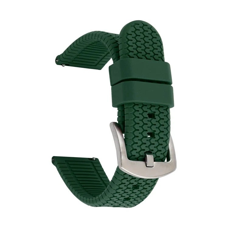 Bluejw LAIHE Silicone Watch Band for Samsung Gear S3 & More - 20mm 22mm 24mm Soft Rubber Sport Strap - Easy to Replace - Image 1