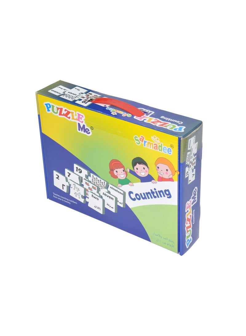 FIS Sarmadee Back to School Series Arabic Numbers  3 Pieces Puzzle Counting (60 Pieces) (Arabic/English) SAEDPM-2202 - Image 3