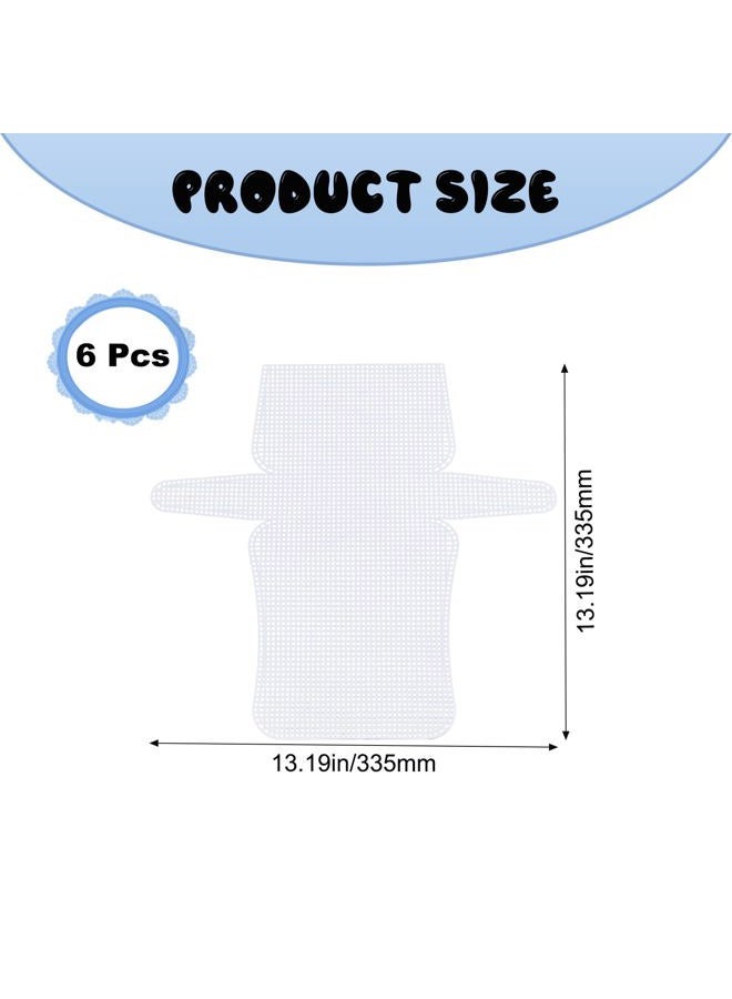 TTFdacai 6 Pcs DIY Plastic Mesh Canvas Sheets, Blank Needlepoint Canvas Craft Kit, Handbag to Weave mesh Canvas Supplies for DIY Sewing Crochet Bag Craft Yarn Making - Image 2