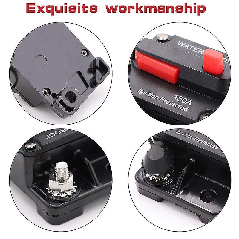 50 Amp Circuit Breaker for Marine Trolling Motors Boat ATV Manual Power 12V-42VDC with Manual Reset Waterproof Inline Fuse Inverter (50A) - Image 2