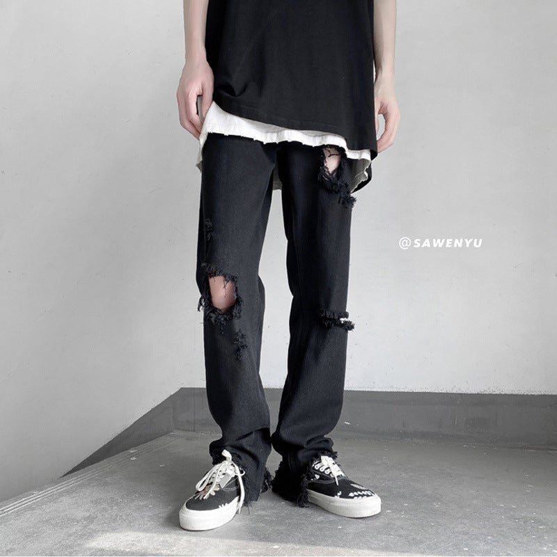 Unisex Casual Daily Denim Jeans - Image 3